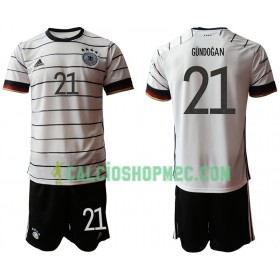 Germania GUNDOGAN 21 Bambino Maglia Prima Euro 2020 Manica Corta (+ Pantaloncini)